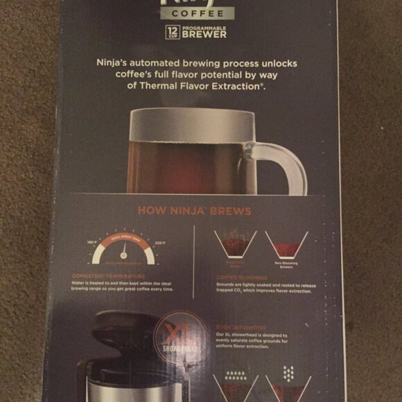 Ninja Coffee 12-Cup Programmable Brewer Coffee Maker CE200 NEW OPEN BOX - Picture 11 of 12